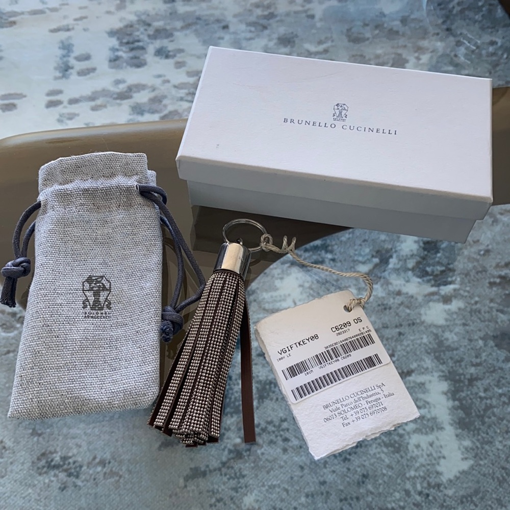 Brunello Cucinelli keychain.